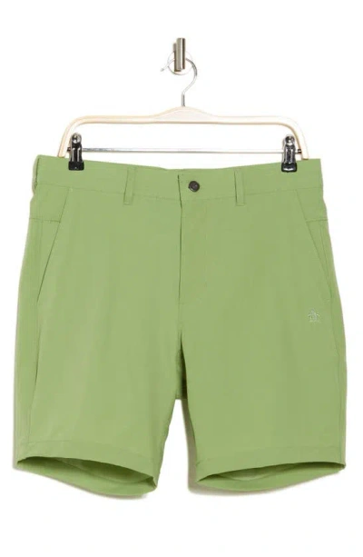 Original Penguin Performance Crossover Golf Shorts In Jade Green