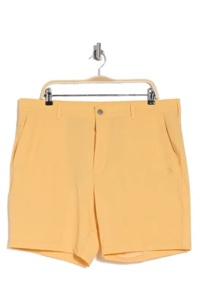Original Penguin Performance Crossover Golf Shorts In Warm Apricot