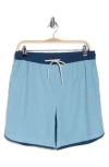 Original Penguin Performance Drawstring Shorts In Blue