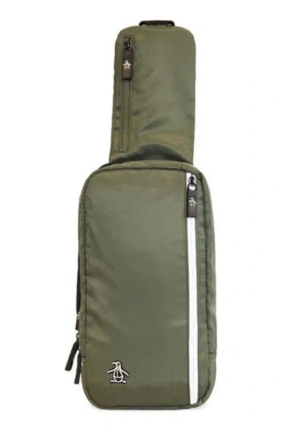 Original Penguin Pete Sling Bag In Purple