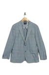 Original Penguin Plaid Notch Lapel Blazer In Blue