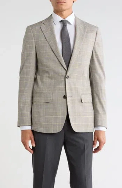 Original Penguin Plaid Two-button Sport Coat In Gray
