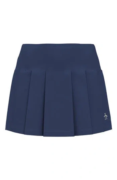 Original Penguin Pleated Performance Skort In Blue