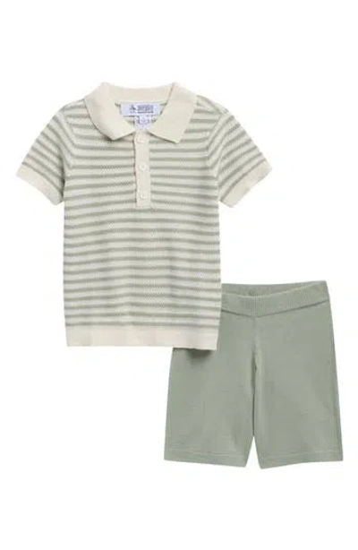 Original Penguin Kids'  Polo Sweater & Shorts Set In Multi