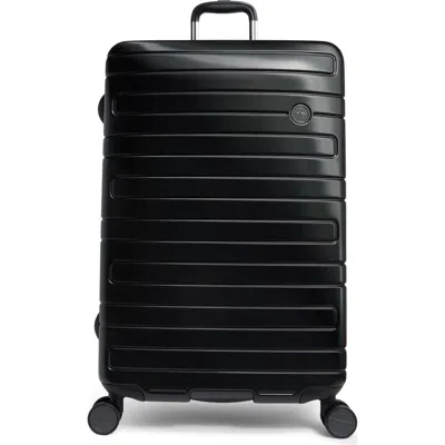 Original Penguin Prince Check 29 Inch Hardside Spinner Suitcase In Black