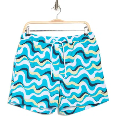 Original Penguin Print Swim Trunks