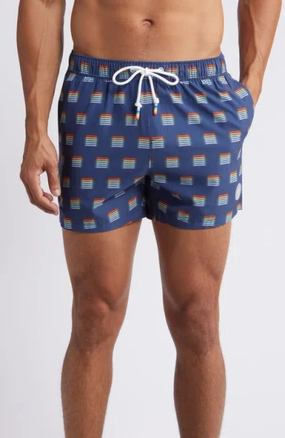 ORIGINAL PENGUIN ORIGINAL PENGUIN PRINT SWIM TRUNKS