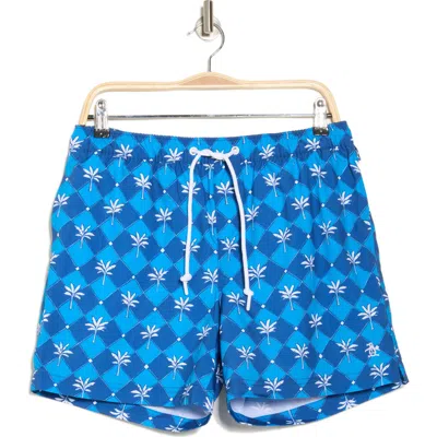 Original Penguin Print Volley Swim Trunks