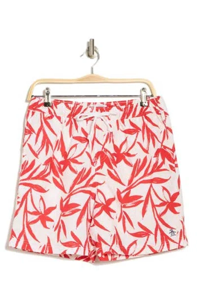 Original Penguin Print Volley Swim Trunks