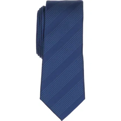 Original Penguin Printer Stripe Tie In Blue