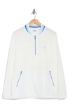 Original Penguin Quarter Zip Sweatshirt In Bright White