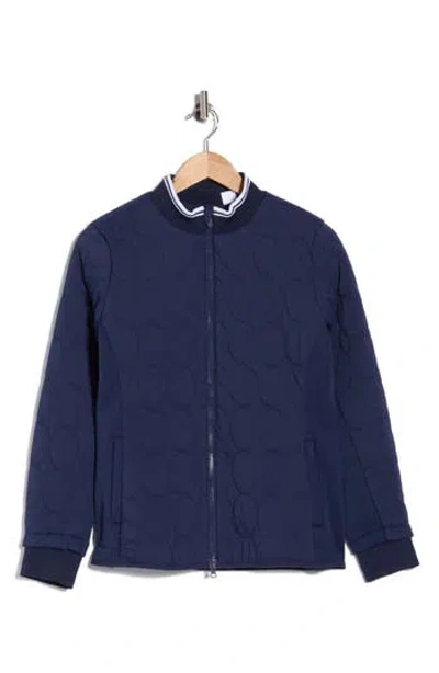 Original Penguin Quilted Puffer Jacket In Blue