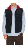 Original Penguin Reversible Corduroy Vest In Multi
