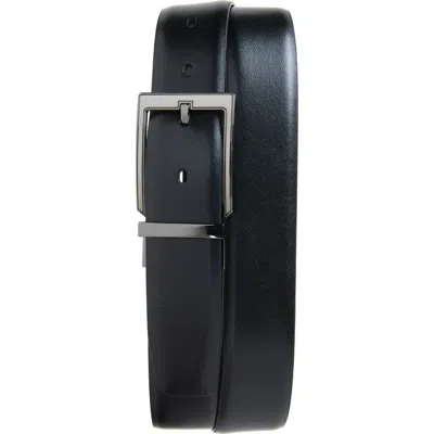 Original Penguin Reversible Leather Belt In Black/brown