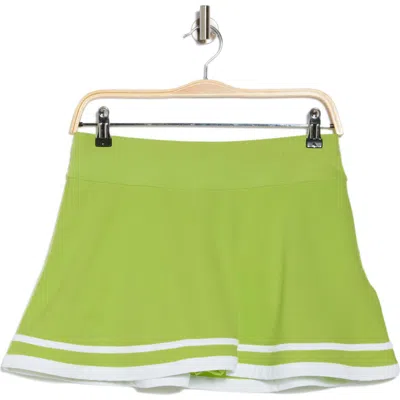Original Penguin Rib Knit Flounce Skirt In Sharp Green