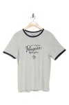Original Penguin Ringer T-shirt In Grey