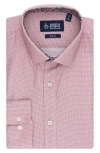 Original Penguin Royal Texture Slim Fit Dress Shirt In Pink