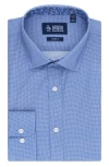 Original Penguin Royal Texture Slim Fit Dress Shirt In Navy