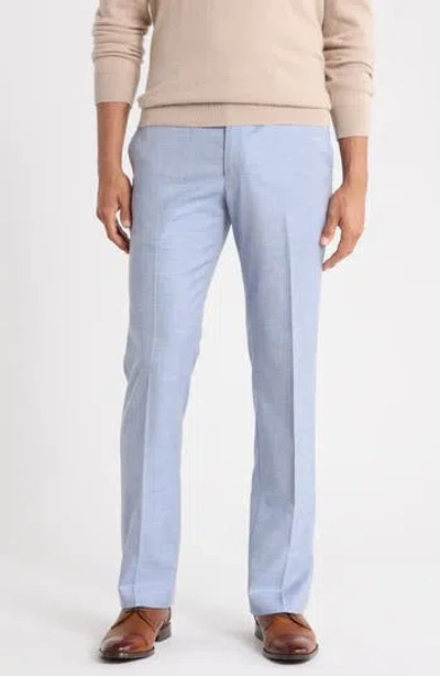 Original Penguin Sharkskin Flat Front Dress Pants In Light Blue