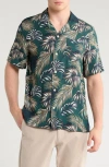 Original Penguin Short Sleeve Camp Shirt In Multi