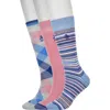 Original Penguin Skinny Stripe Assorted 3-pack Crew Socks In Multi