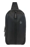 Original Penguin Sleek Sling Bag In Black