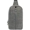 Original Penguin Sleek Sling Bag In Grey Crosshatch