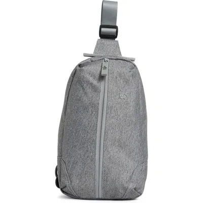 Original Penguin Sleek Sling Crossbody Bag In Gray