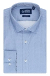 Original Penguin Slim Fit Diamond Texture Dress Shirt In Blue