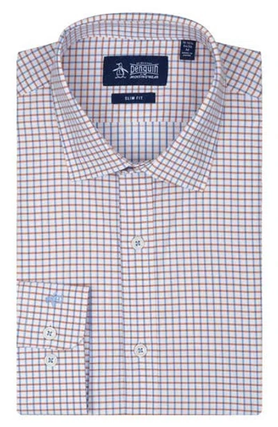 Original Penguin Slim Fit Summer Check Dress Shirt In Multi