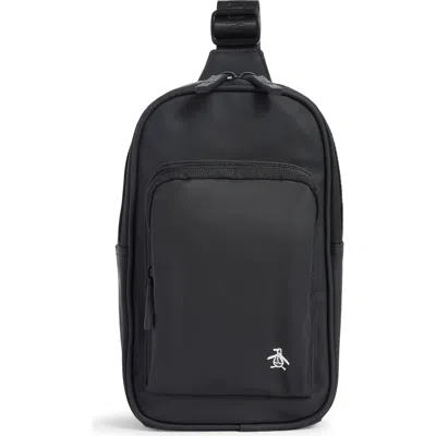Original Penguin Sling Crossbody Bag In Black