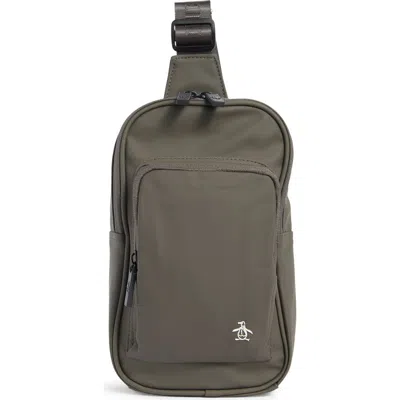 Original Penguin Sling Crossbody Bag In Gray