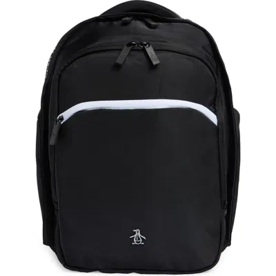 Original Penguin Soft Nylon Backpack In Black