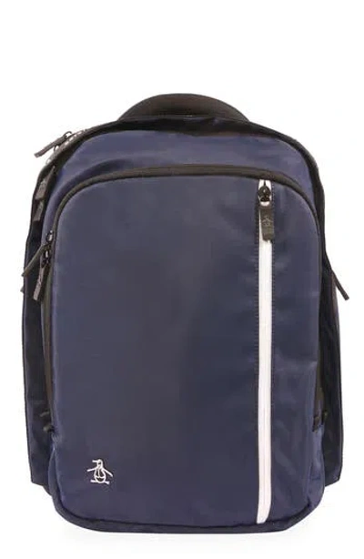 Original Penguin Soft Nylon Backpack In Blue
