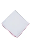 Original Penguin Solid Pocket Square With Contrast Trim