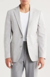 Original Penguin Solid Sport Coat In Light Grey/white