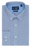 Original Penguin Solihull Check Slim Fit Dress Shirt In Blue