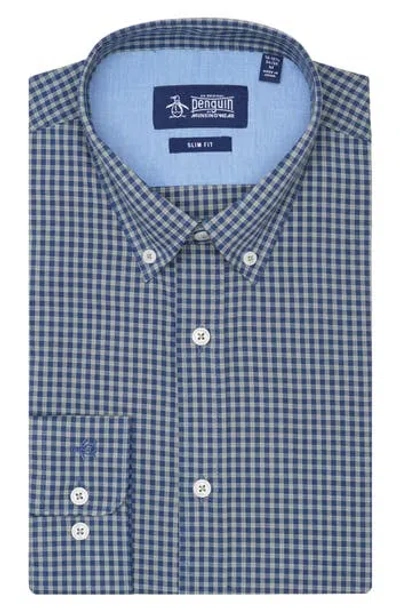 Original Penguin Solihull Check Slim Fit Dress Shirt In Multi