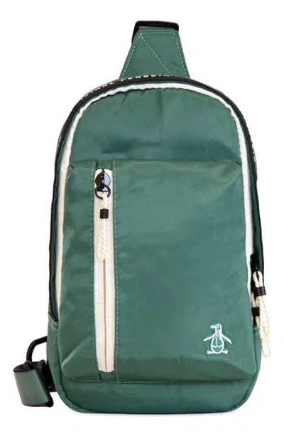 Original Penguin Sport Crossbody Sling Bag In Green