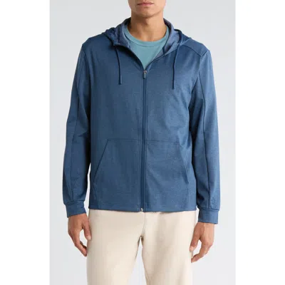 Original Penguin Sport Full Zip Midweight Hoodie In Blue