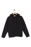 Original Penguin Sport Micro Texture Full Zip Hoodie In Black