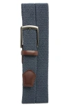 Original Penguin Stretch Denim Belt In Blue
