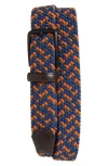 Original Penguin Stretch Woven Belt In Multi