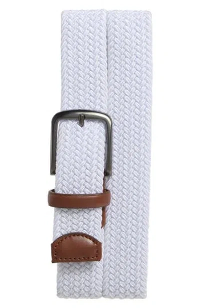 Original Penguin Stretch Woven Belt In White
