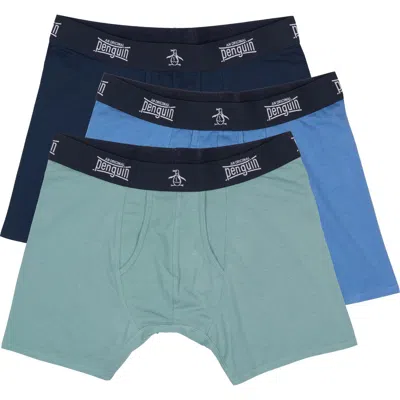 Original Penguin Super Soft 3-pack Boxer Briefs In Multi
