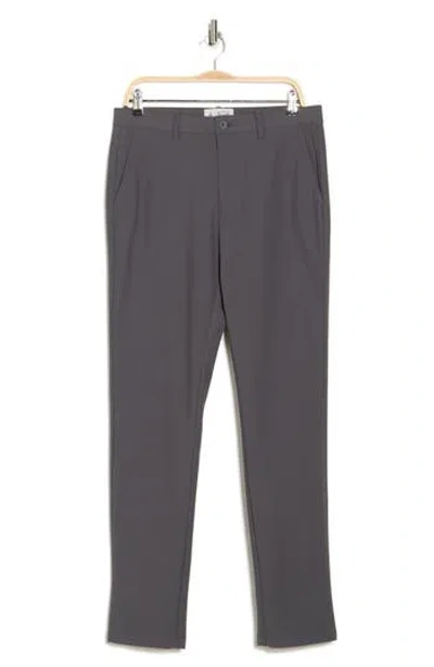 Original Penguin Tech Knit Chino Pants In Asphalt