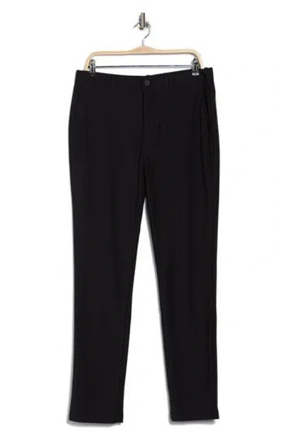 Original Penguin Tech Knit Chino Pants In True Black