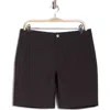 Original Penguin Technical Flat Front 7.5-inch Shorts In Black