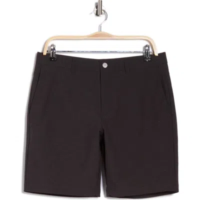 Original Penguin Technical Flat Front 7.5-inch Shorts In Black