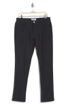 Original Penguin Technical Flat Front Pants In Black Iris